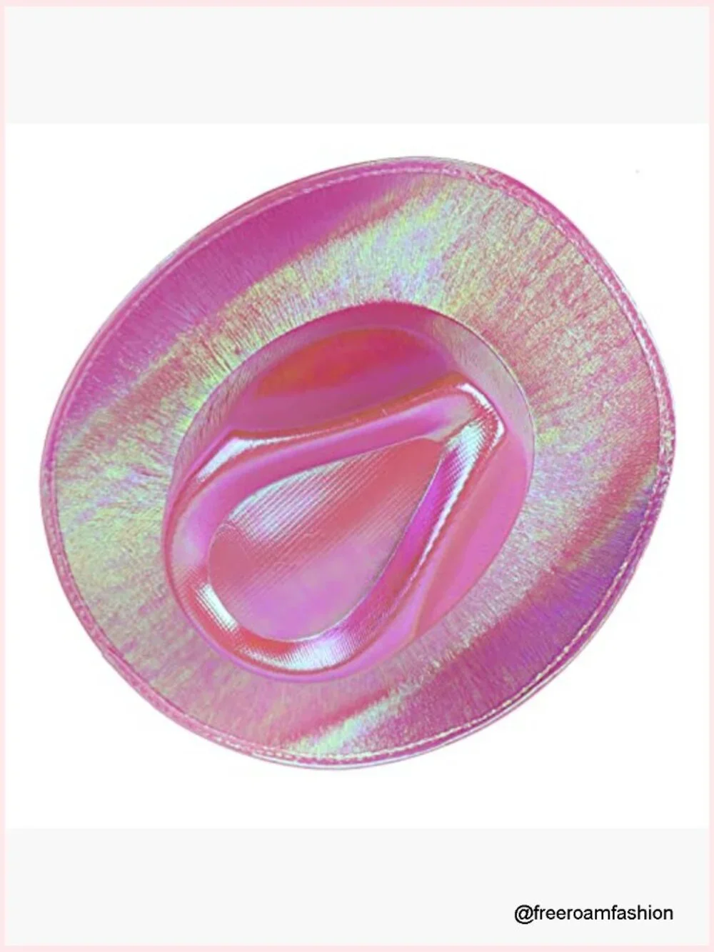 Holographic Glitter Cowboy Hat - Sparkly Cowgirl Hat for Parties & Festivals